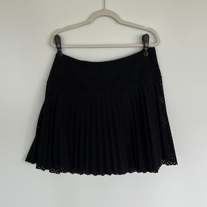 Black pleated skirt